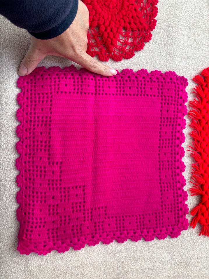 Renkli Kırmızı Banyo lifi Süngeri Seti - Görsel 2