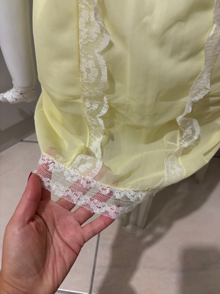 Sarı Bohem Midi Kadın Gecelik - Görsel 3