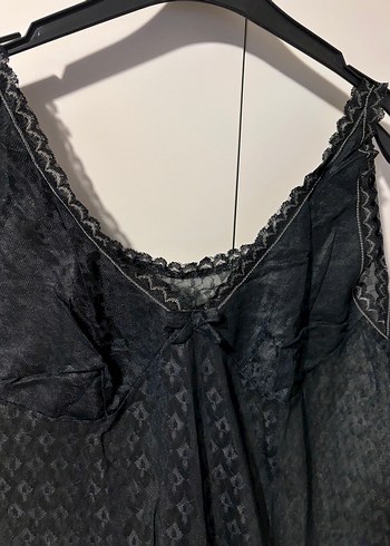 Siyah Gotik Midi Kadın Gecelik - Görsel 7