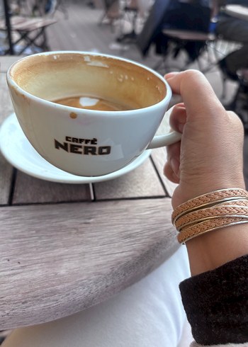 Bej Yılan Desenli Tokalı Bohem Bileklik - Görsel 2