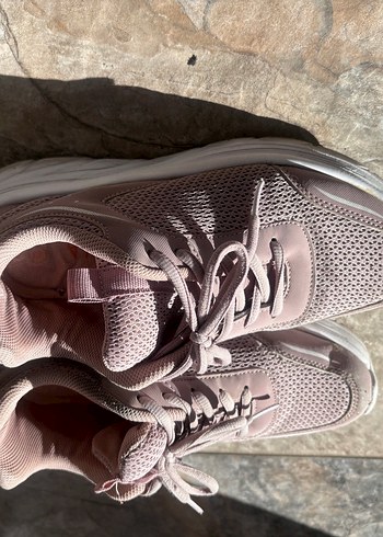 #HOTİÇ Pembe Bağcıklı Kadın Spor Ayakkabı - Görsel 3