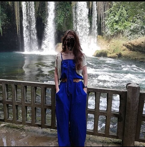 36 Beden İnce askılı saç tulum