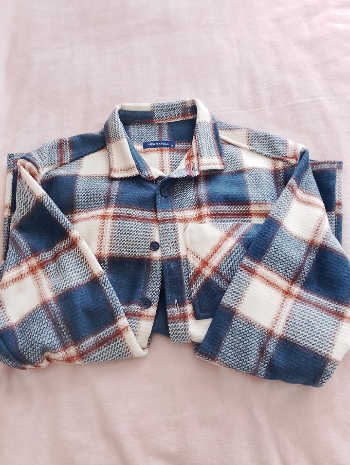 Ekose Desenli uzun Kollu Erkek Gömlek - Görsel 3