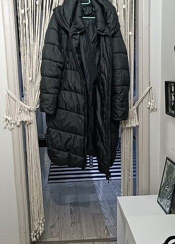 l Beden siyah Renk Uzun palto