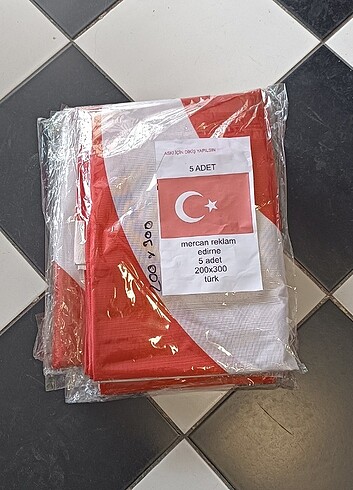 5adet türk bayraği tanesi 800 tl
