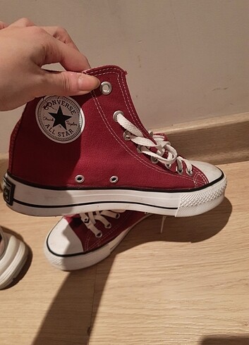 40 Beden bordo Renk Converse bordo