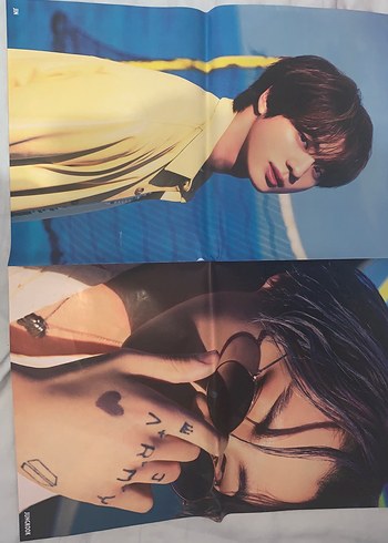  Çift Sayfa Posterli Magazin bts