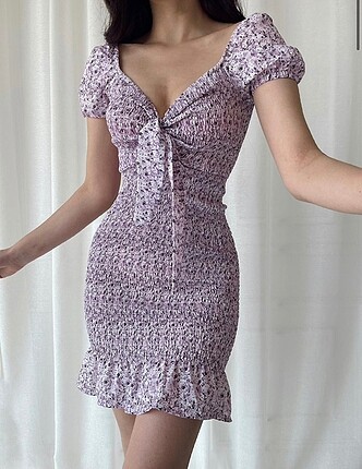 Bershka Lila elbise