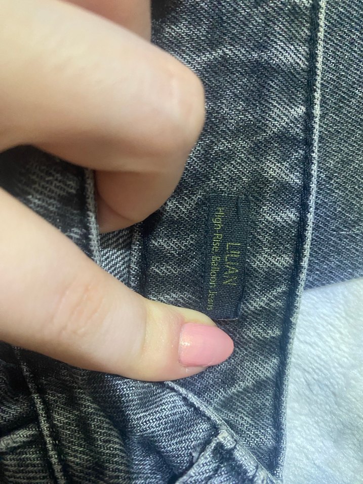 mavi jeans gri balon pantolon - Görsel 3