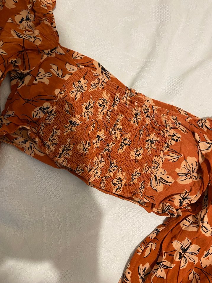 Balon kollu viskon bluz - Görsel 3