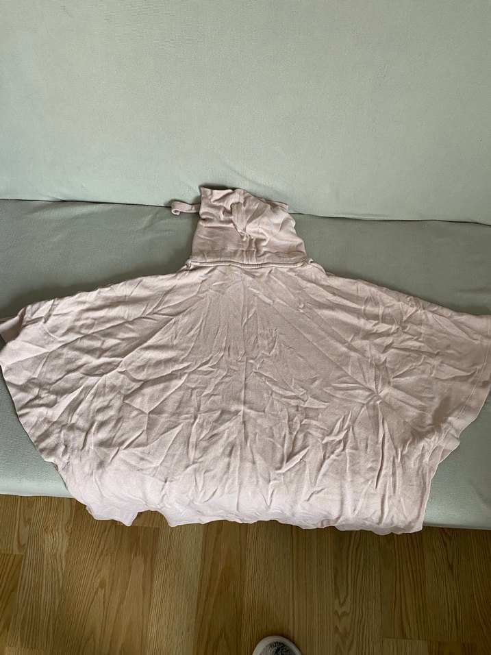 Pudra Degaje Yaka Dökümlü Bluz - Görsel 2