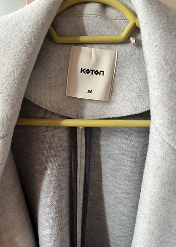 Koton Kısa Gri Kaban/Ceket - Görsel 4
