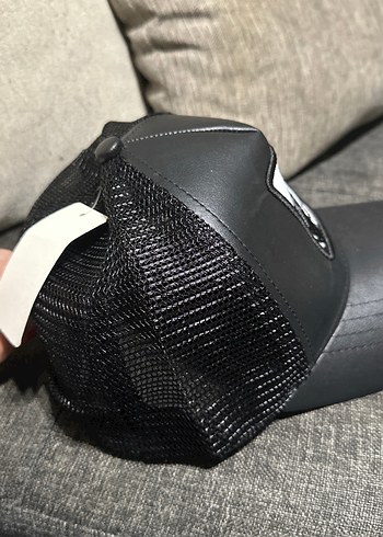 Siyah Biker Tarzı Erkek Şapka - Görsel 4