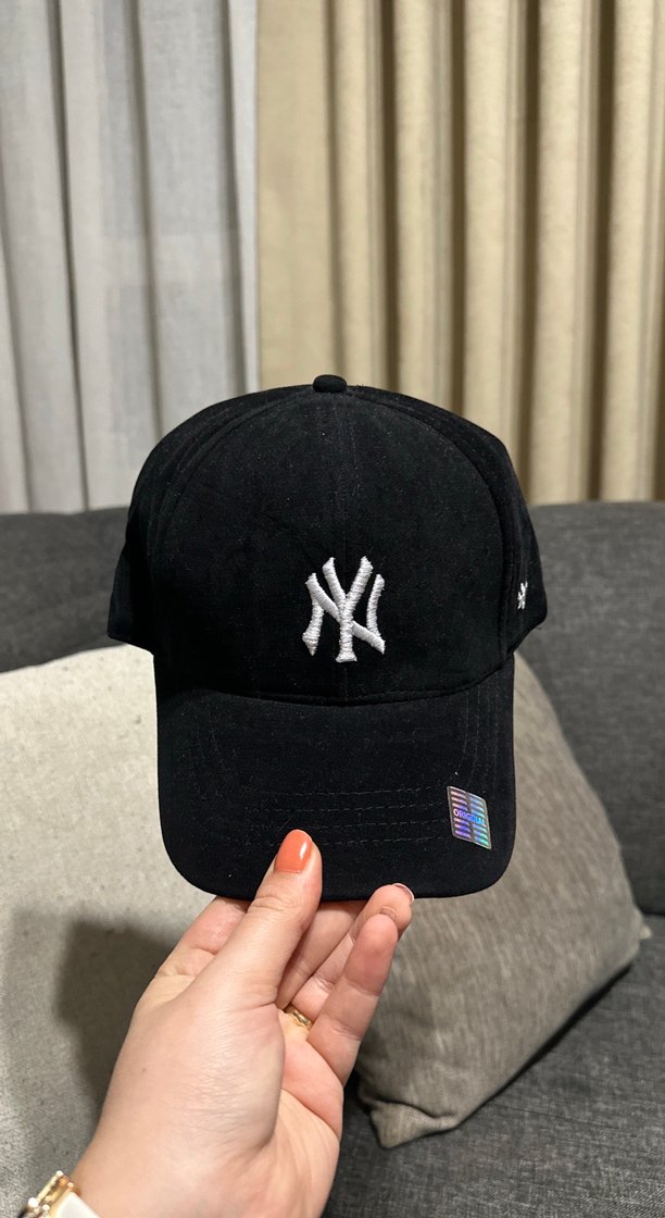 Siyah Süet Spor Kadın Şapka - Görsel 2