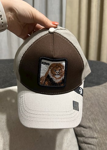 Aslan Nakışlı Kahverengi Erkek Şapka - Görsel 4