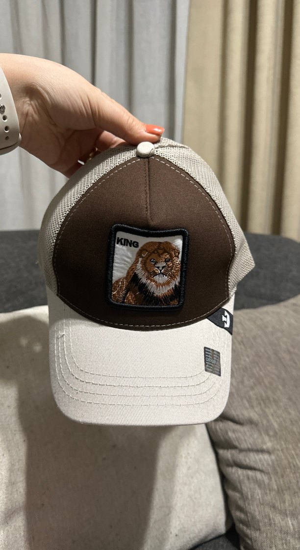 Aslan Nakışlı Kahverengi Erkek Şapka - Görsel 4