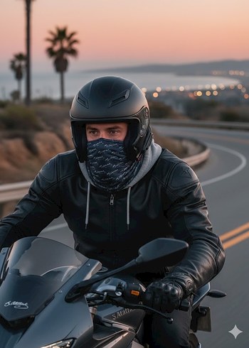 Siyah Kemal Atatürk baskılı boyunluk - Görsel 2