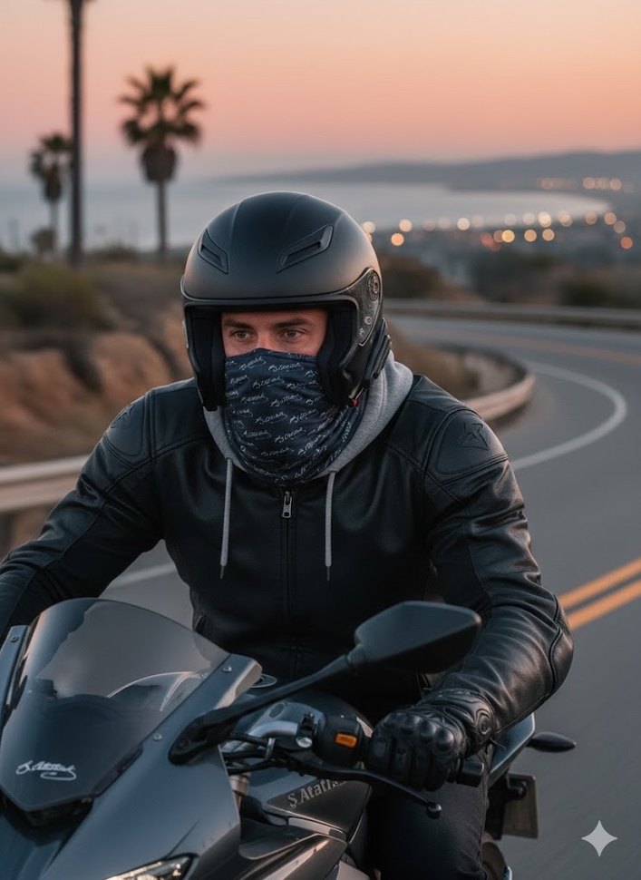 Siyah Kemal Atatürk baskılı boyunluk - Görsel 2