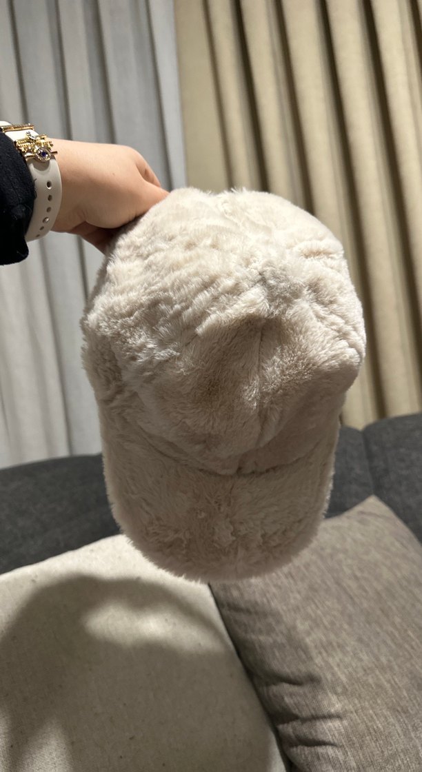 Kürklü Bej Kadın Şapka - Görsel 2
