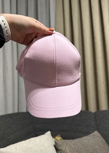 Pembe Pamuklu Kadın Şapka - Görsel 2