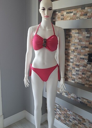 42 Beden pembe Renk Argento bikini