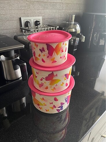 Tupperware üçlü set