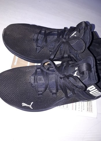 43 Beden siyah Renk Puma Siyah Erkek Spor Ayakkabı Velcro