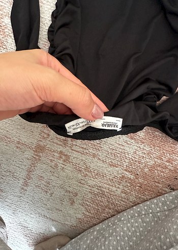 Pull and Bear Siyah Drapeli Uzun elbise pull and bear