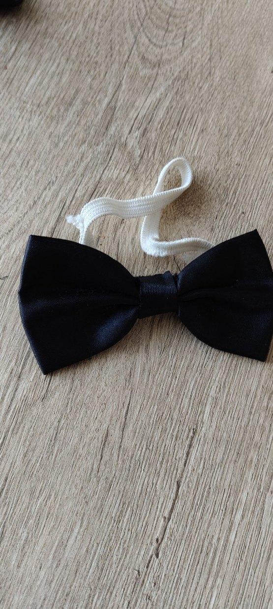 Çocuklar İçin Siyah Gotik Papyon - Görsel 4