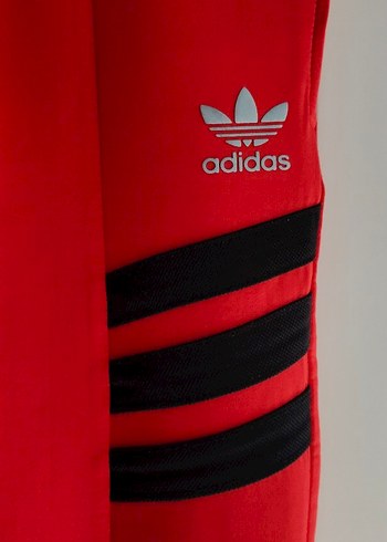 Kırmızı Adidas Fermuarlı Erkek Eşofman Altı - Görsel 3