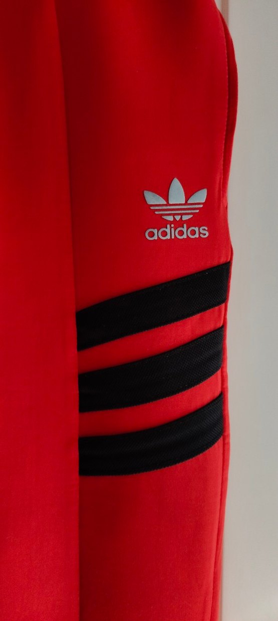 Kırmızı Adidas Fermuarlı Erkek Eşofman Altı - Görsel 3