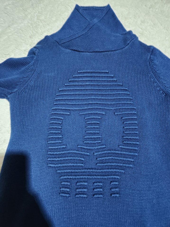 Lacivert balikci yaka erkek cocuk spor kazak - Görsel 4