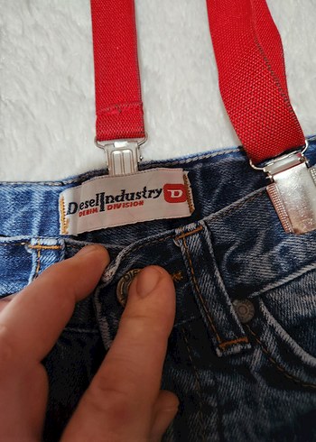 24-36 Ay Beden Kemerli Geniş Kesim Erkek Çocuk Kot Pantolon