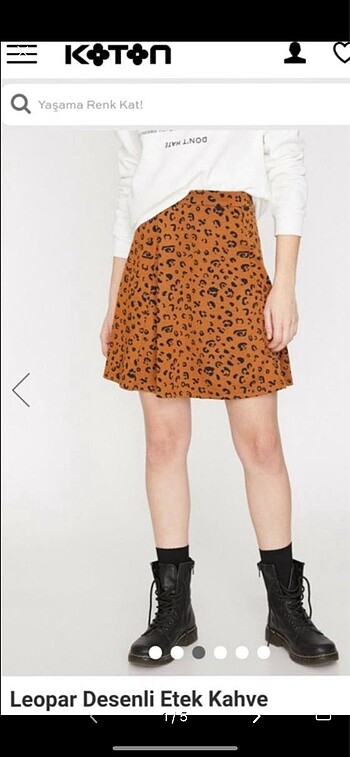 Leopar desen etek