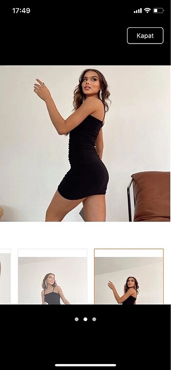 m Beden siyah Renk Mini Elbise