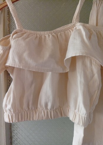 Kız çocuk yazlık keten takım - Görsel 2