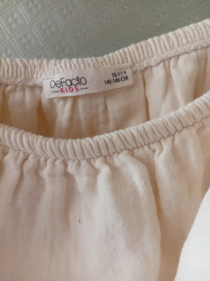 Kız çocuk yazlık keten takım - Görsel 4