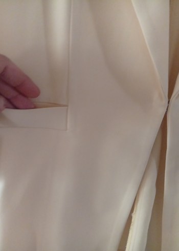 Düğmeli sarı Kadın Blazer Ceket - Görsel 6