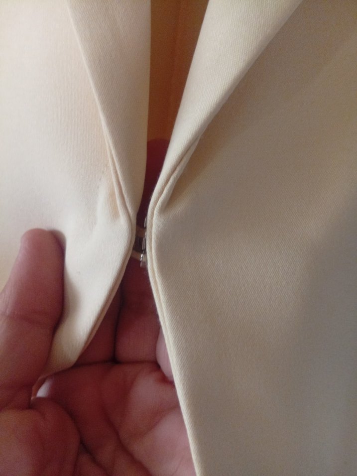 Düğmeli sarı Kadın Blazer Ceket - Görsel 3