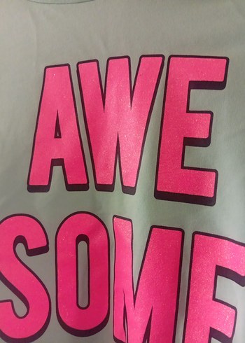 Kızlar için yeşil kapüşonlu sweatshirt - Görsel 3