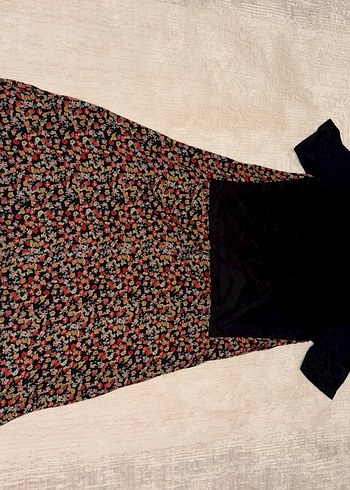 Çiçek Desenli Uzun Elbise - Görsel 2