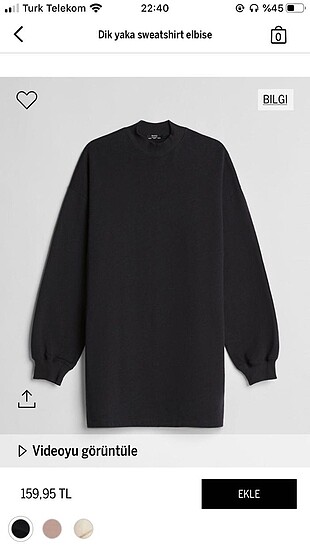 Bershka Sweatshirt Elbise