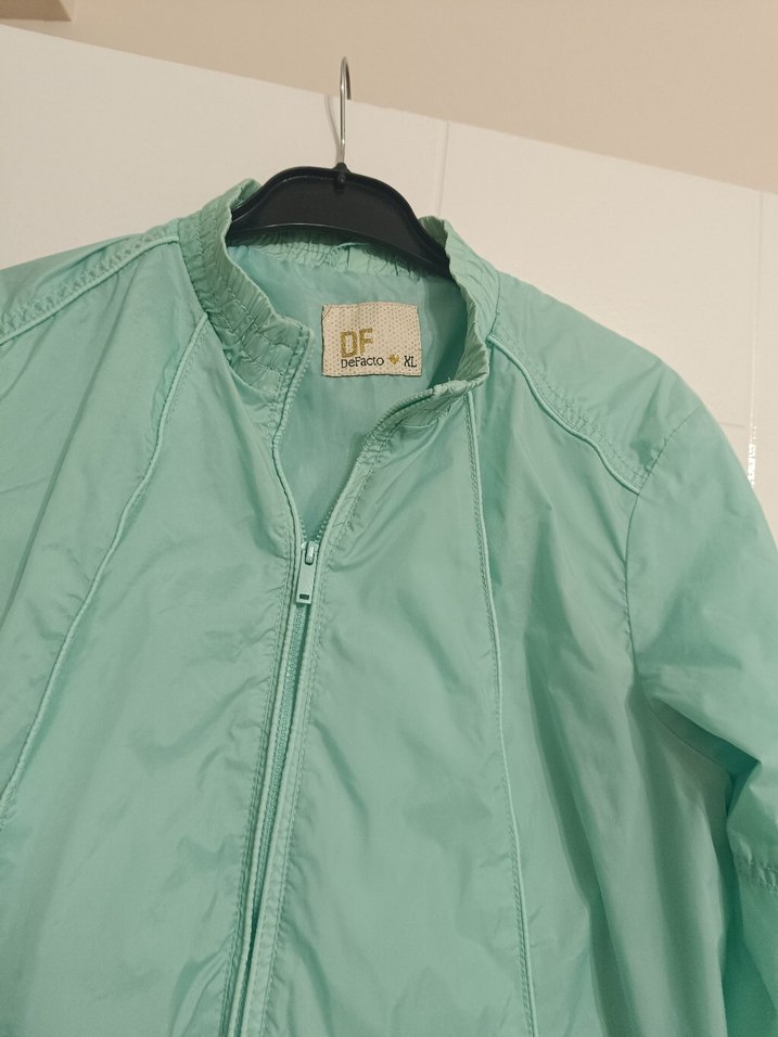 Yeşil Kadın Günlük  yağmurluk - Görsel 5