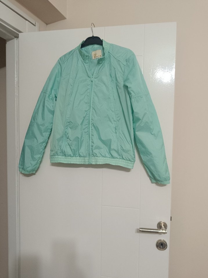 Yeşil Kadın Günlük  yağmurluk - Görsel 3