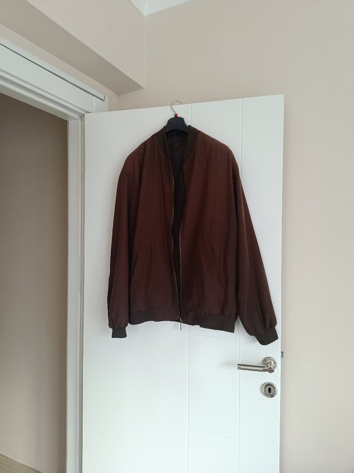 Kahverengi  bomberErkek Ceket - Görsel 2