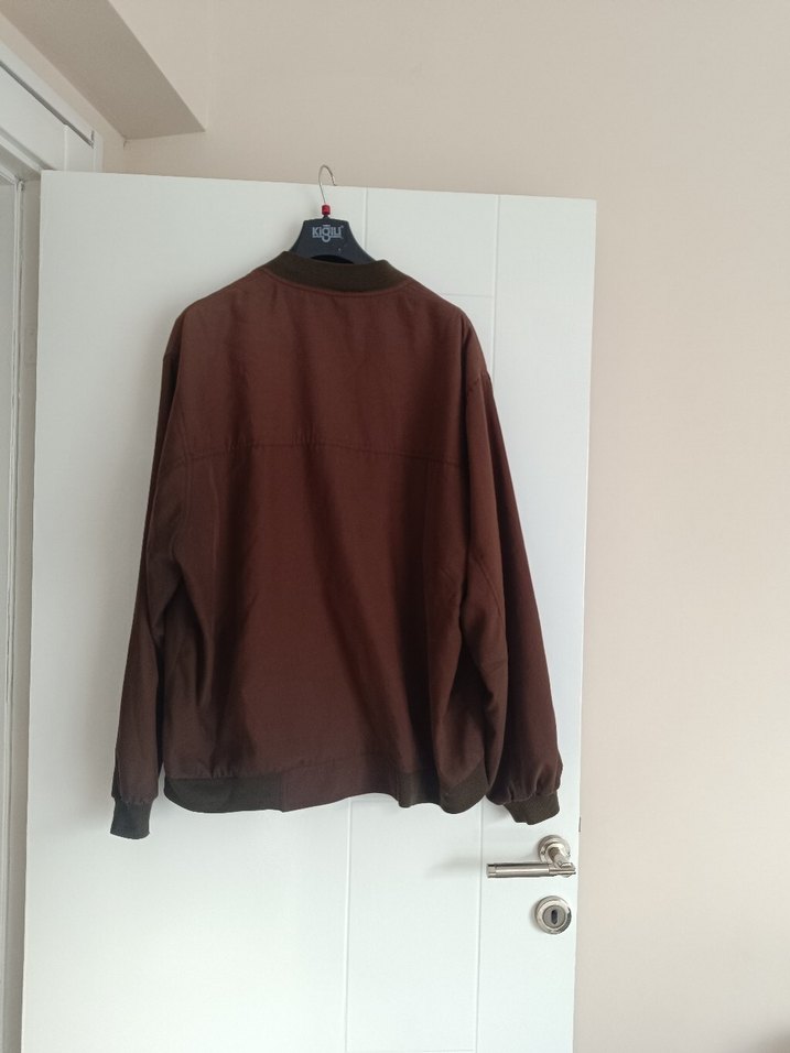 Kahverengi  bomberErkek Ceket - Görsel 4