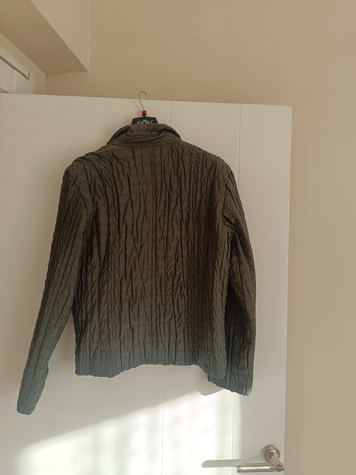 Kadın haki mont - Görsel 4