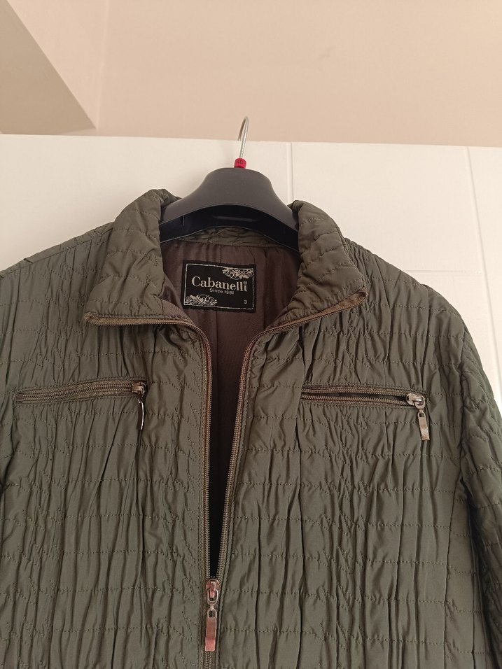 Kadın haki mont - Görsel 3