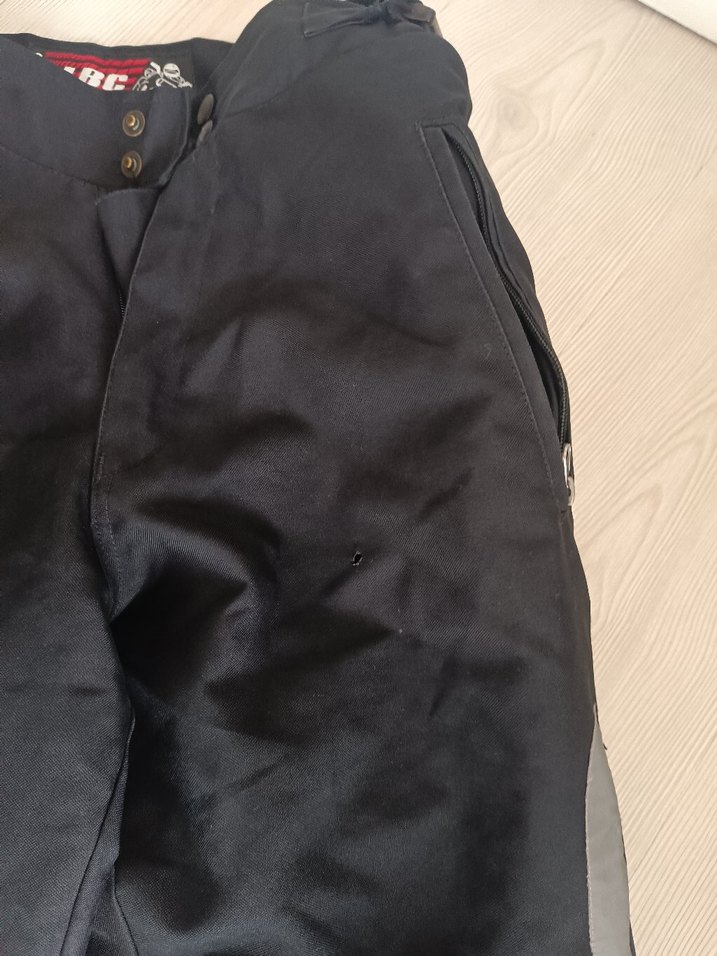 Siyah  kurye motorcu Tarzı Erkek Pantolon Velcro Detaylı - Görsel 4