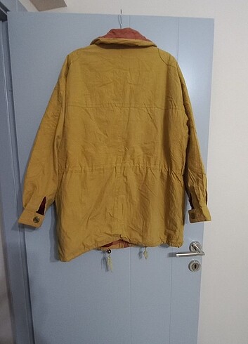 xl Beden sarı Renk Vintage mont 